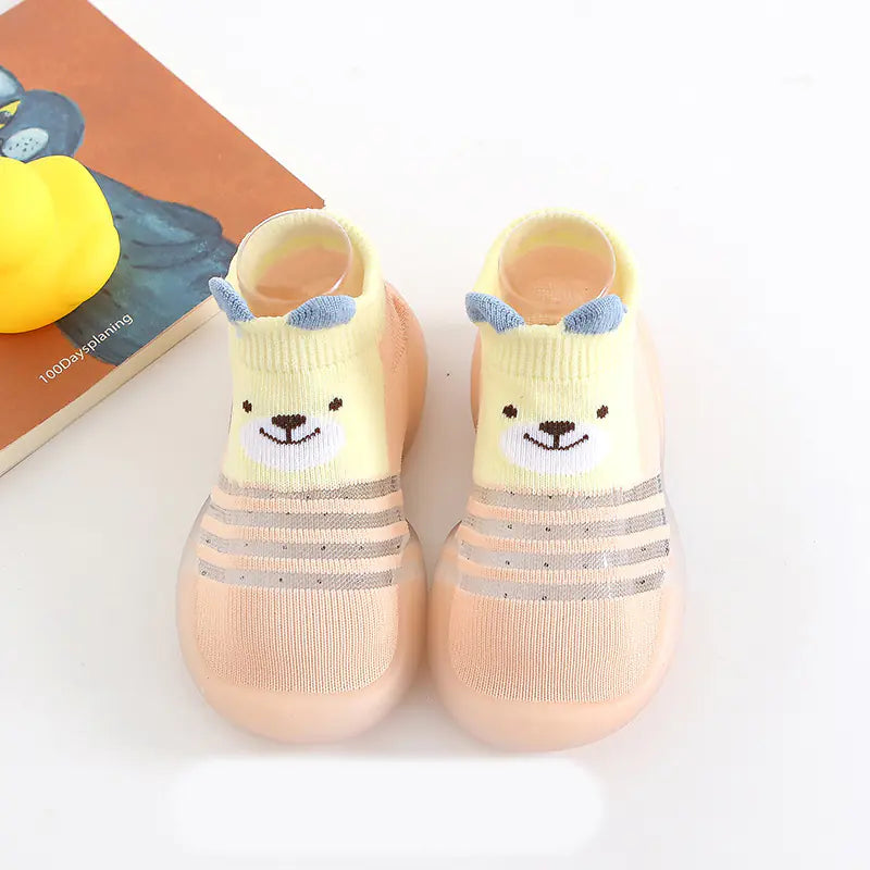 Tinylis - Breathable Cartoon Baby Walker Shoes with Non-Slip Socks