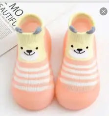 Tinylis - Breathable Cartoon Baby Walker Shoes with Non-Slip Socks
