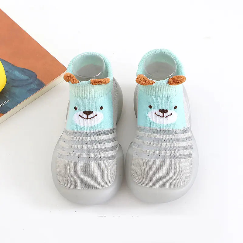 Tinylis - Breathable Cartoon Baby Walker Shoes with Non-Slip Socks